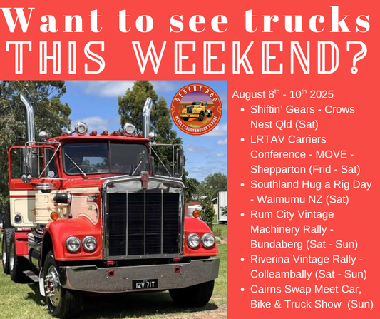 Truck Shows This Weekend - August 8th - 10th