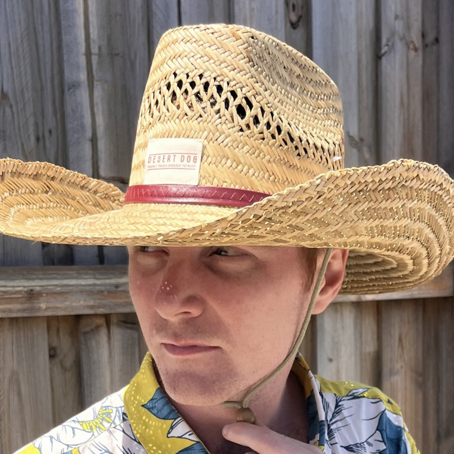 Cowboy Hat - straw wide brimmed