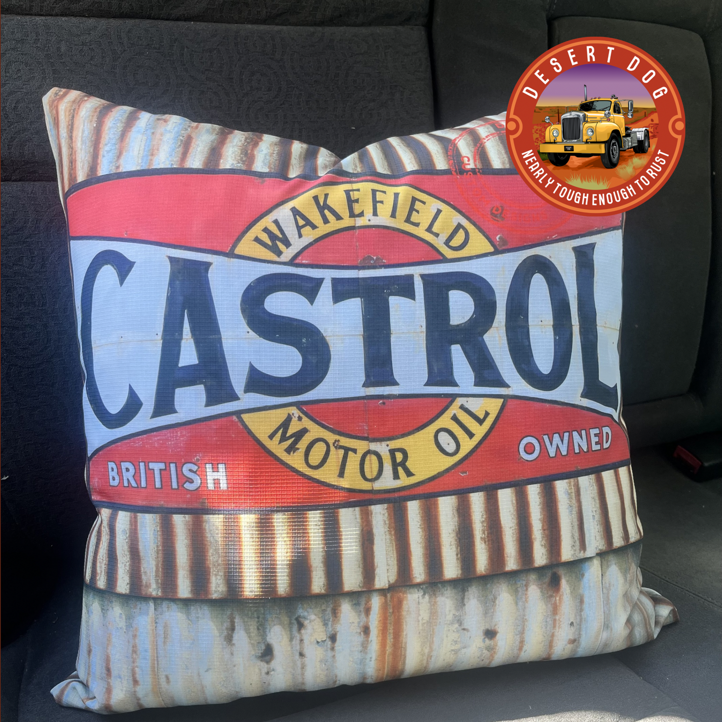 Truck and Car Cushion Covers - Popular Designs. With or without inserts.