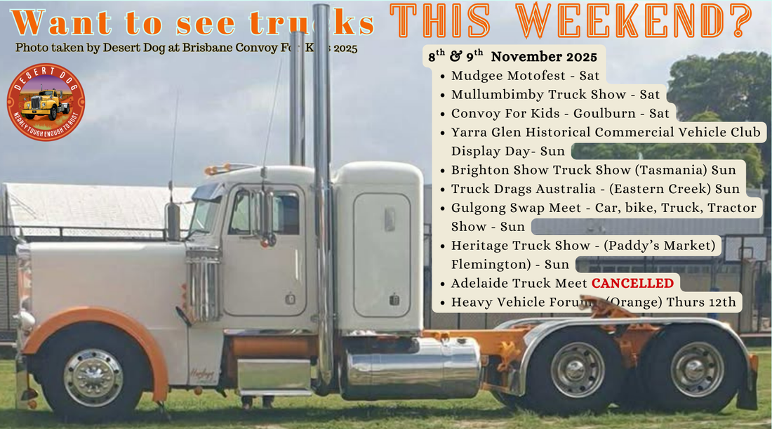 Truck Shows This Weekend - November 8th - 9th