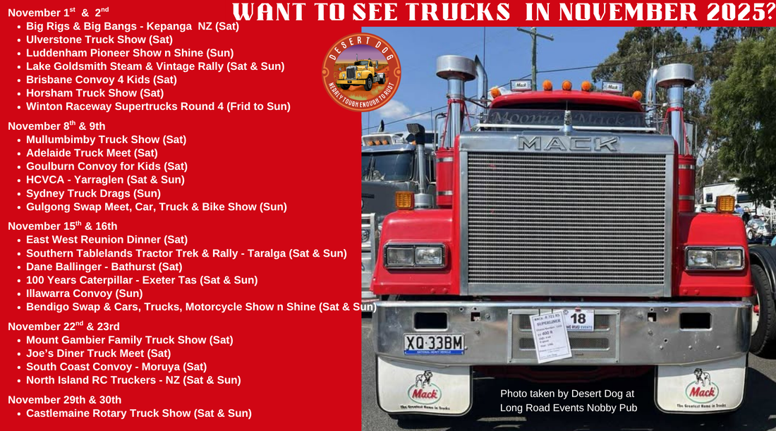 Truck Shows - November 2025