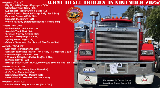 Truck Shows - November 2025