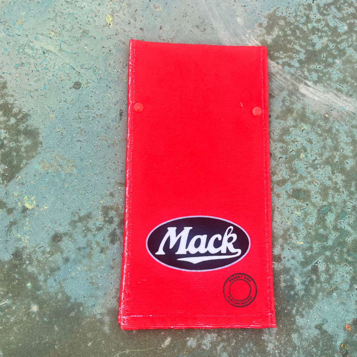 Mack door towel - Red with Black and White logo