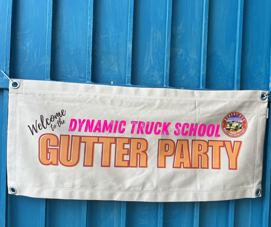 Gutter Party Wall Hanging Banner - Customs also available