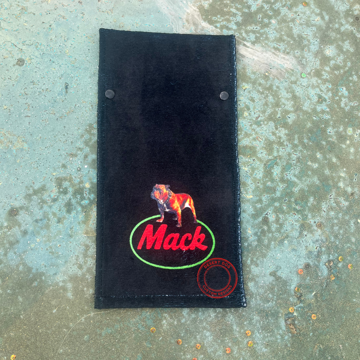 Mack door towel - Black with Mack Dog logo