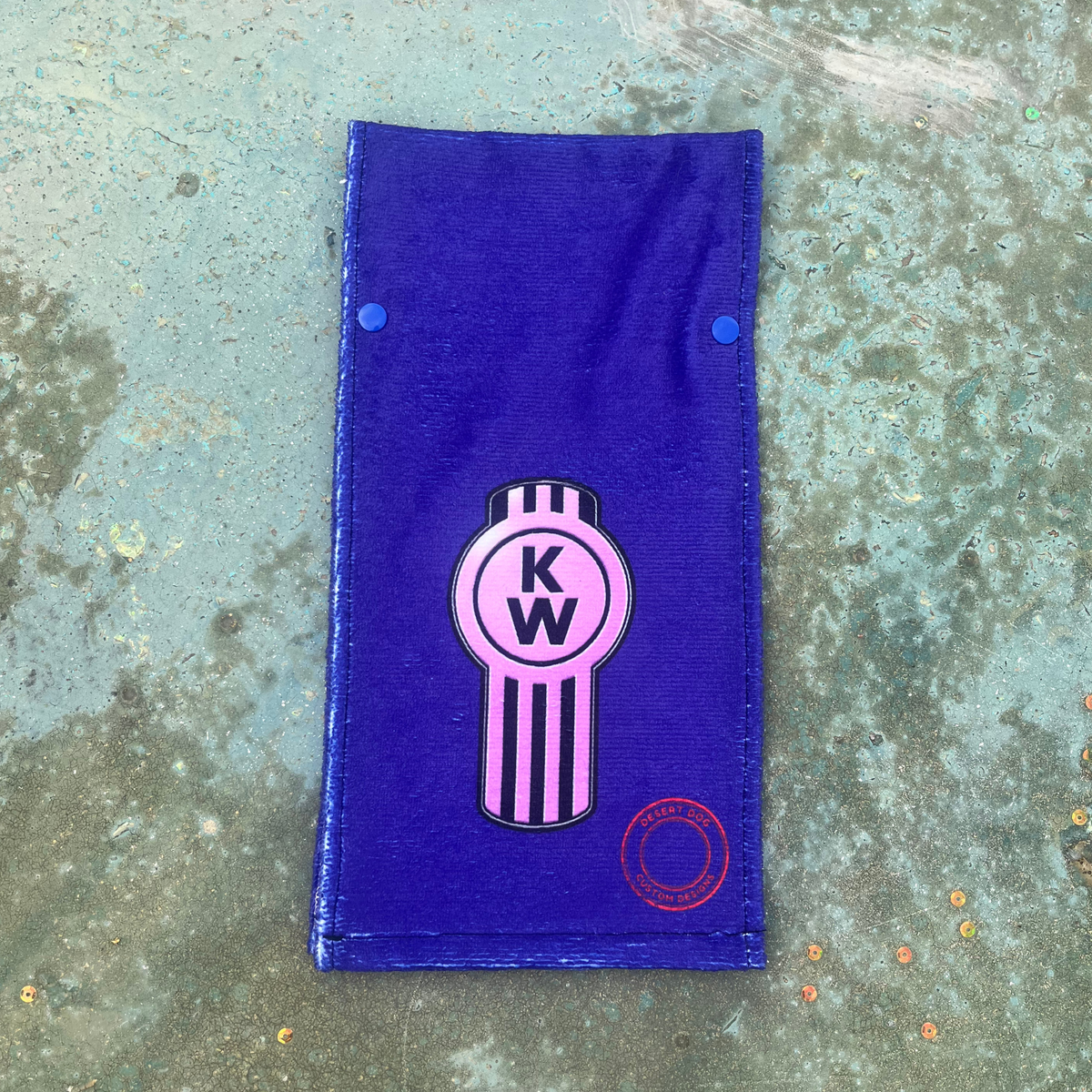 Kenworth door towel - Purple with Lilac logo